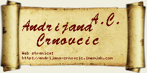 Andrijana Crnovčić vizit kartica